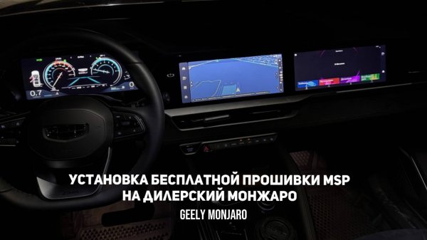 Как самому разблокировать приложения/функции на дилерском Джили Монжаро/Geely Monjaro с MSP+Mconfig+