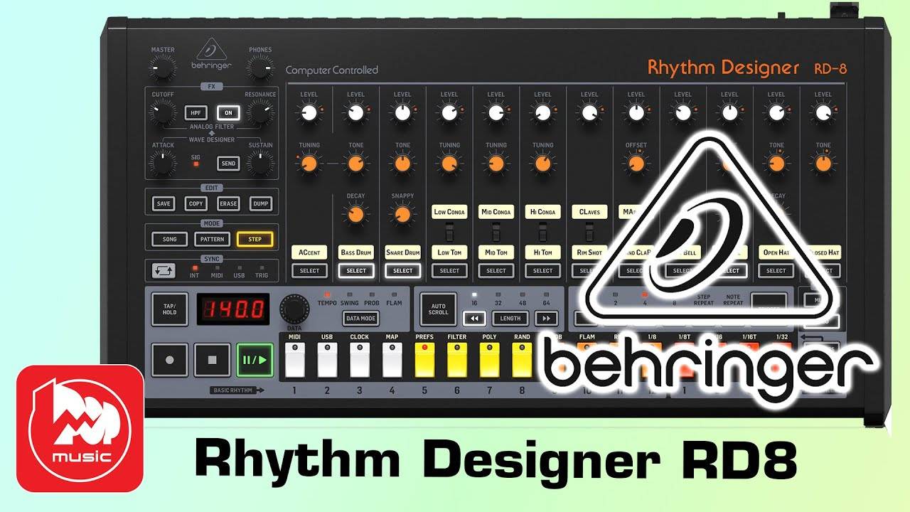 Драм-машина Behringer RD-8 (MKII) смотреть онлайн