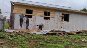 Утепляем и обшиваем фасад пристройки!