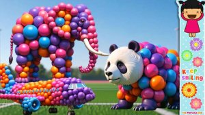 Мультики для детей. Трансформация воздушных шариков в сказочных животных. Мультики для малышей