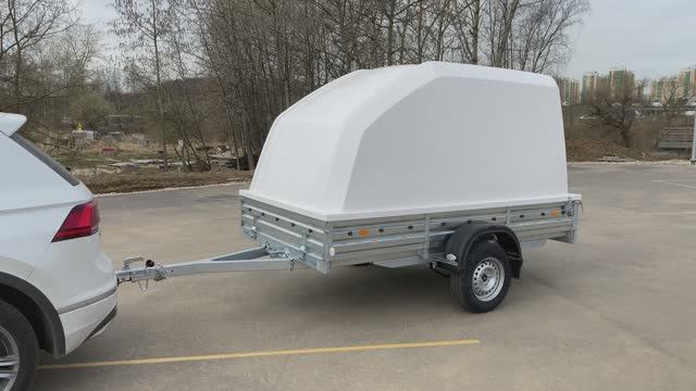 Мзса 817703 с крышкой. Легковой прицеп смотреть онлайн