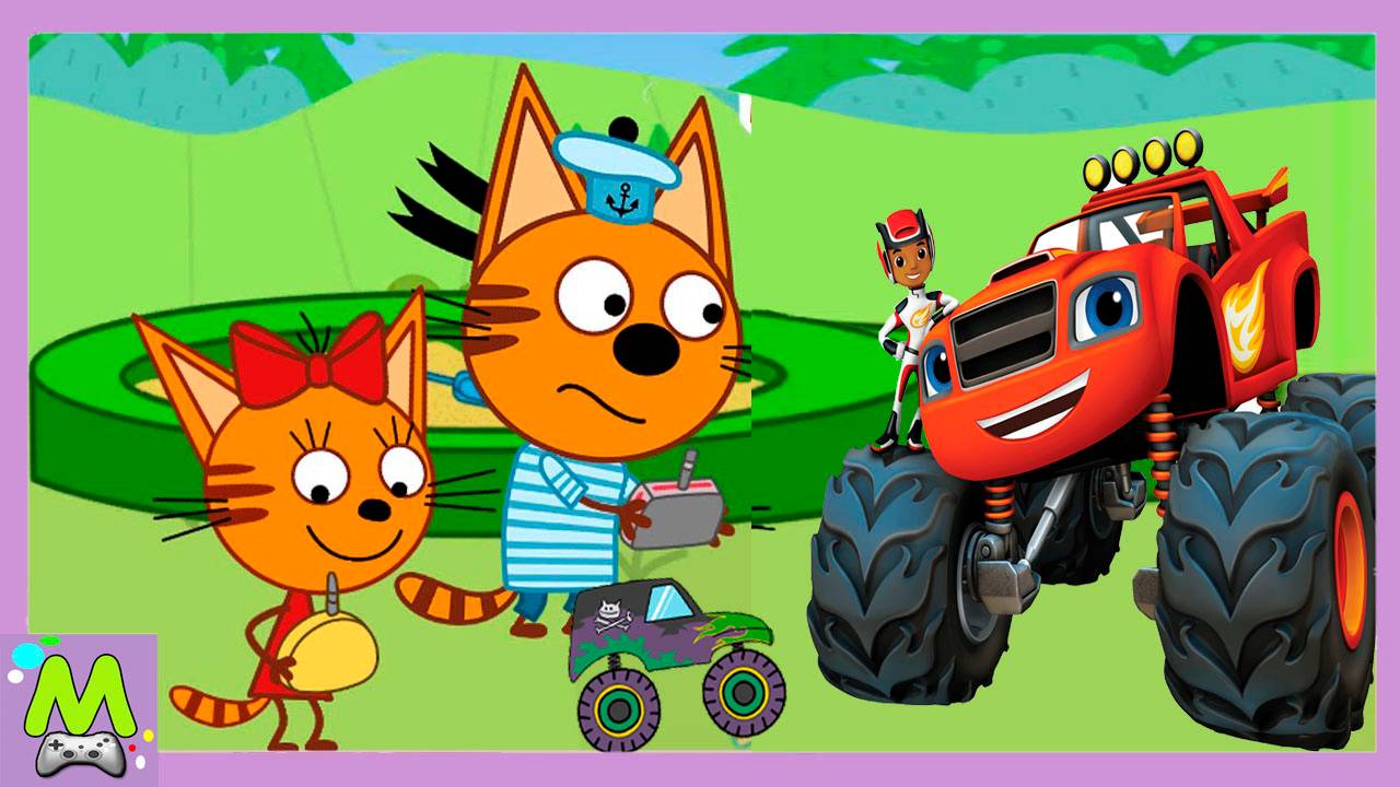 Три Кота против Вспыша и его Машинок.Гонки на Скорость от Героев Мультиков.Кто Лучший Гонщик смотреть онлайн