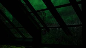 Таинственный Ливень 🌧️Ночной Дождь в Окне