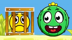 КРАСНЫЙ ШАРИК младший выбирается из плена #10 ИГРА Red Ball 5 на канале Мистер Игрушкин