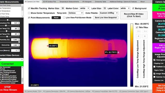 Фонарик Sofirn SR23 в режиме 