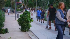 Bushman Prank_ Funny Falls and Scares in Madrid !