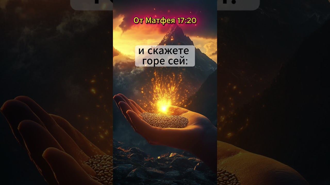 Сила маленькой веры | Матфея 17:20 | Цитаты из Библии смотреть онлайн