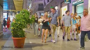 Scaring People on the Busiest Street in Spain [Bushman Prank]
