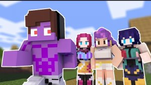 Парни против охотников на демонов из K-Pop - мультфильм про Майнкрафт