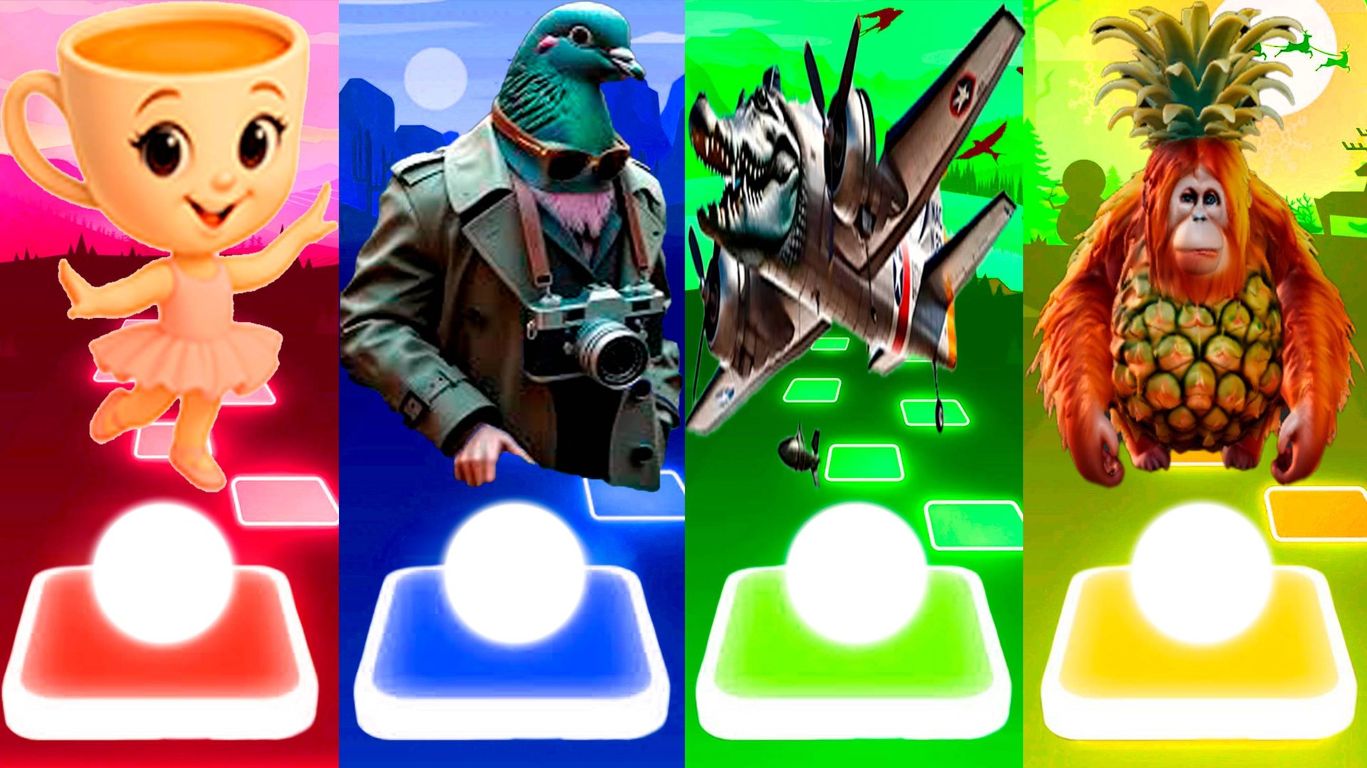 БАЛЕРИНА КАПУЧИНО 🆚 ШПИОНИРО ГОЛУБИРО 🆚 БОМБАРДИРО КРОКОДИЛО 🆚 ОРАНГУТИНИ АНАНАСИНИ | Tiles №229 смотреть онлайн