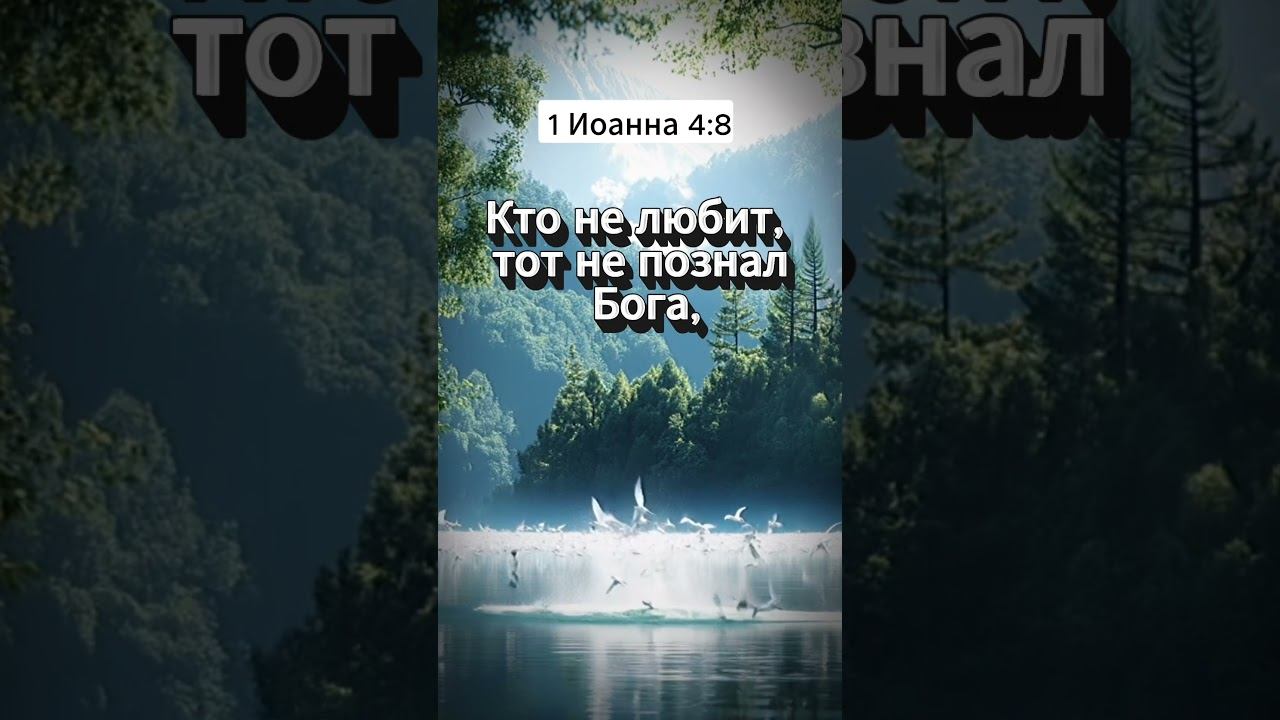 Божья природа — любить | 1 Иоанна 4:8 | Цитаты из Библии смотреть онлайн