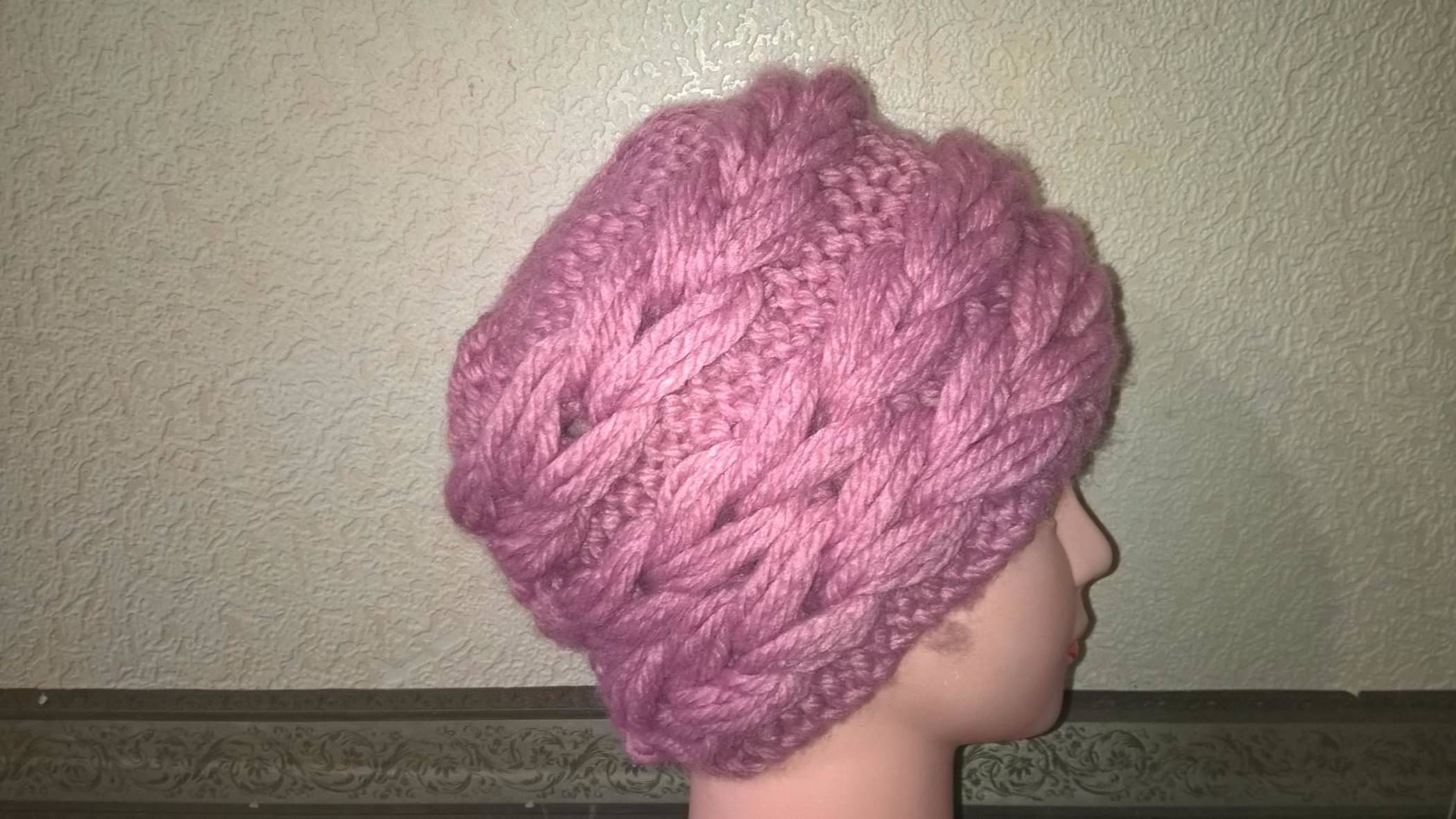 Шапка с объемной косой смотреть онлайн