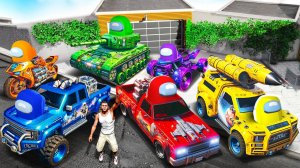 УГНАЛ ВСЕ СЕКРЕТНЫЕ ТАЧКИ АМОНГ АС В ГТА 5!