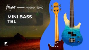 Уменьшенная бас-гитара Flight Mini Bass TBL