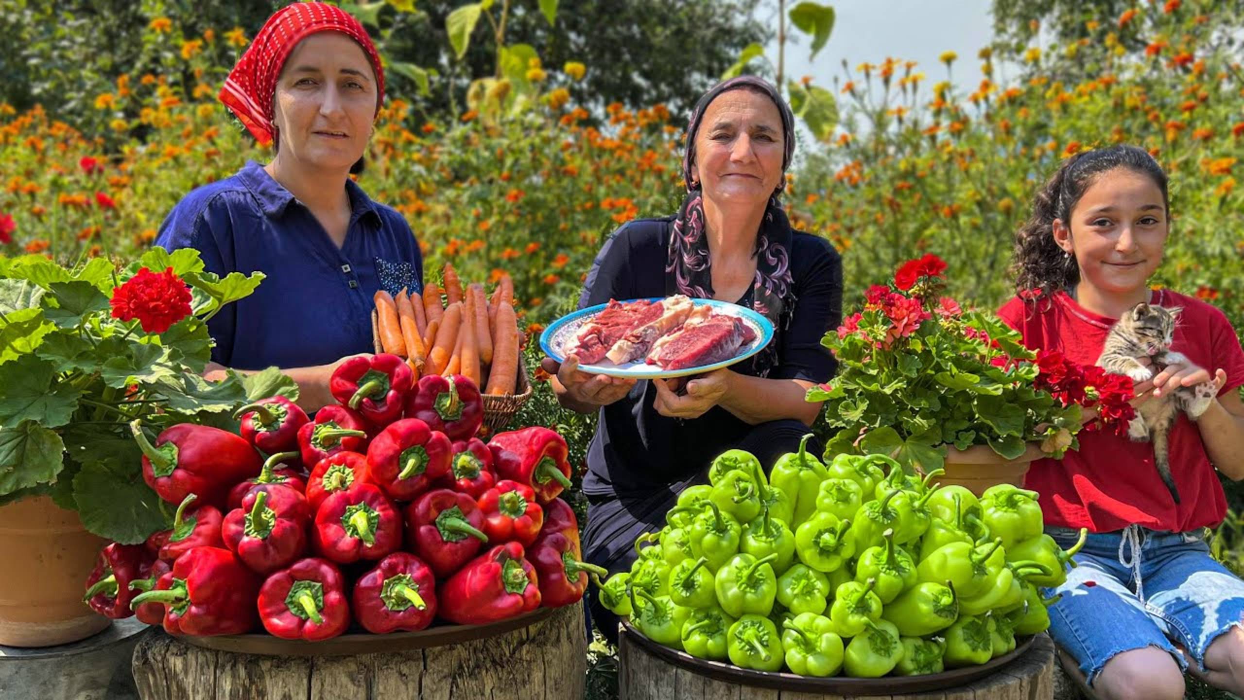 Деревенские перцы с мясными тефтельками: готовим вкусно на природе смотреть онлайн