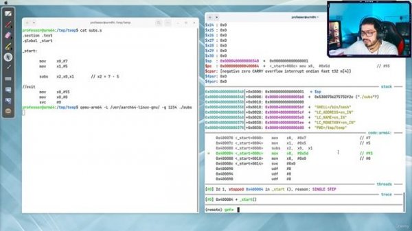 9.5 -Subtraction with status in arm assembly programming