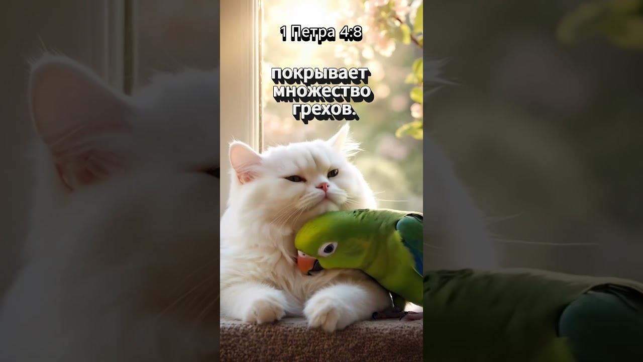 Любовь покрывает всё | 1 Петра 4:8 | Цитаты из Библии смотреть онлайн