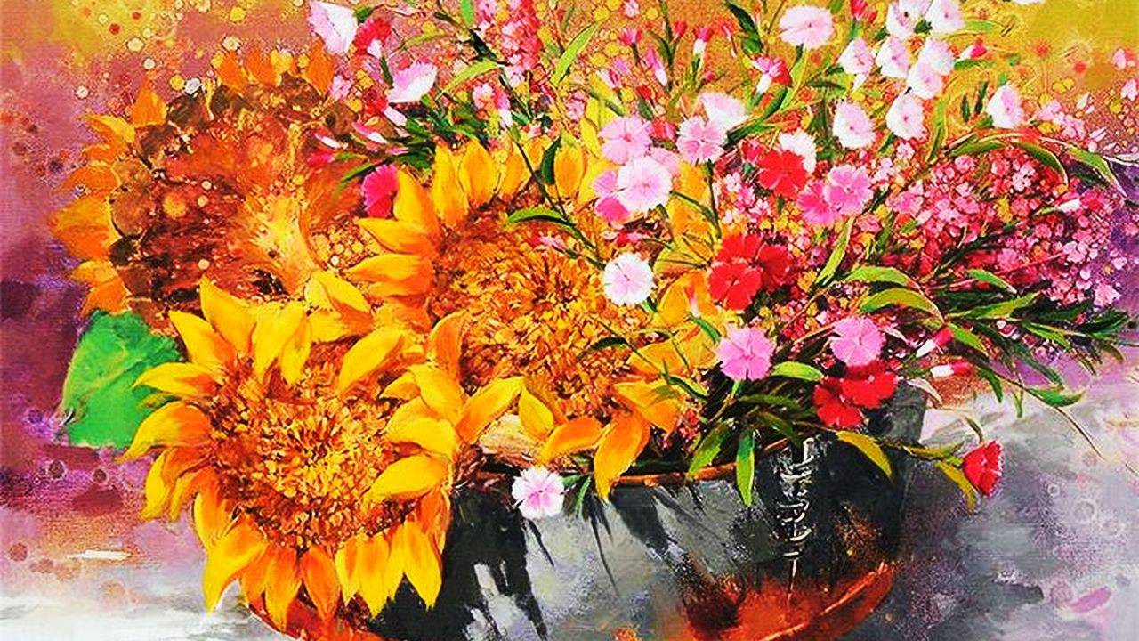 Яркие натюрморты в акварелях художника Ли Сок Бо смотреть онлайн