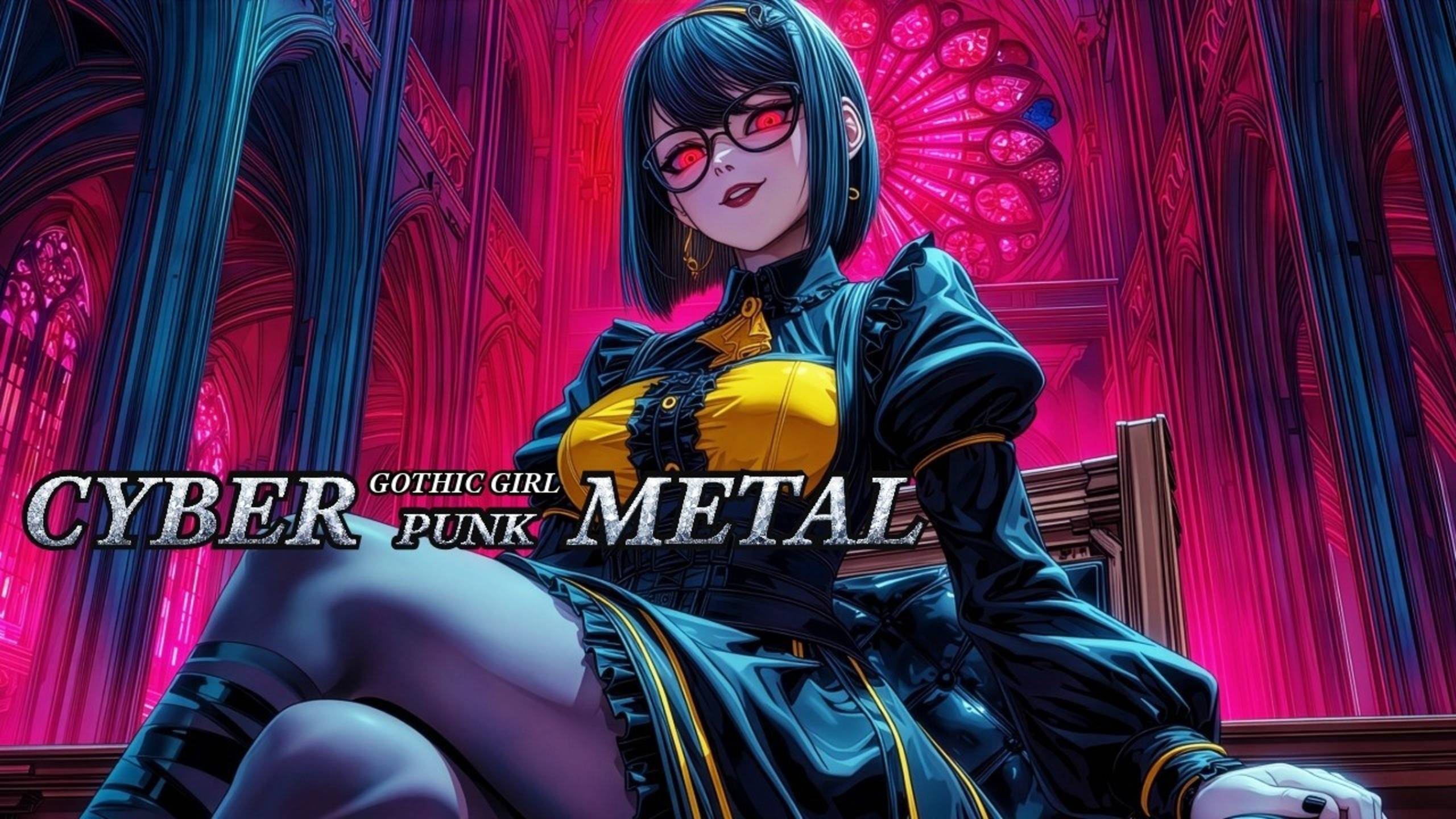 Dark Gothic Girl – Cyberpunk Glitch Metal | Study & Focus Music Vol.2