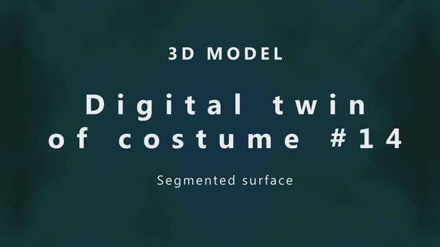 Digital Twin Of Costume #14 – Segmented Surface