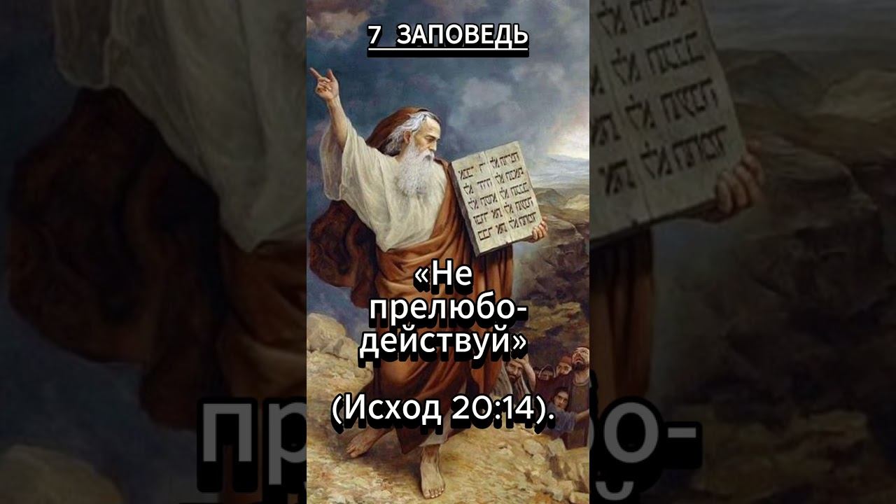 #shorts 7 ЗАПОВЕДЬ (Исход 20:14). смотреть онлайн