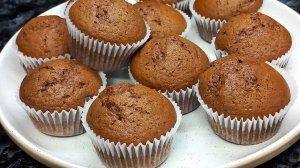 Кексы шоколадные на сгущенке и сметане к чаю