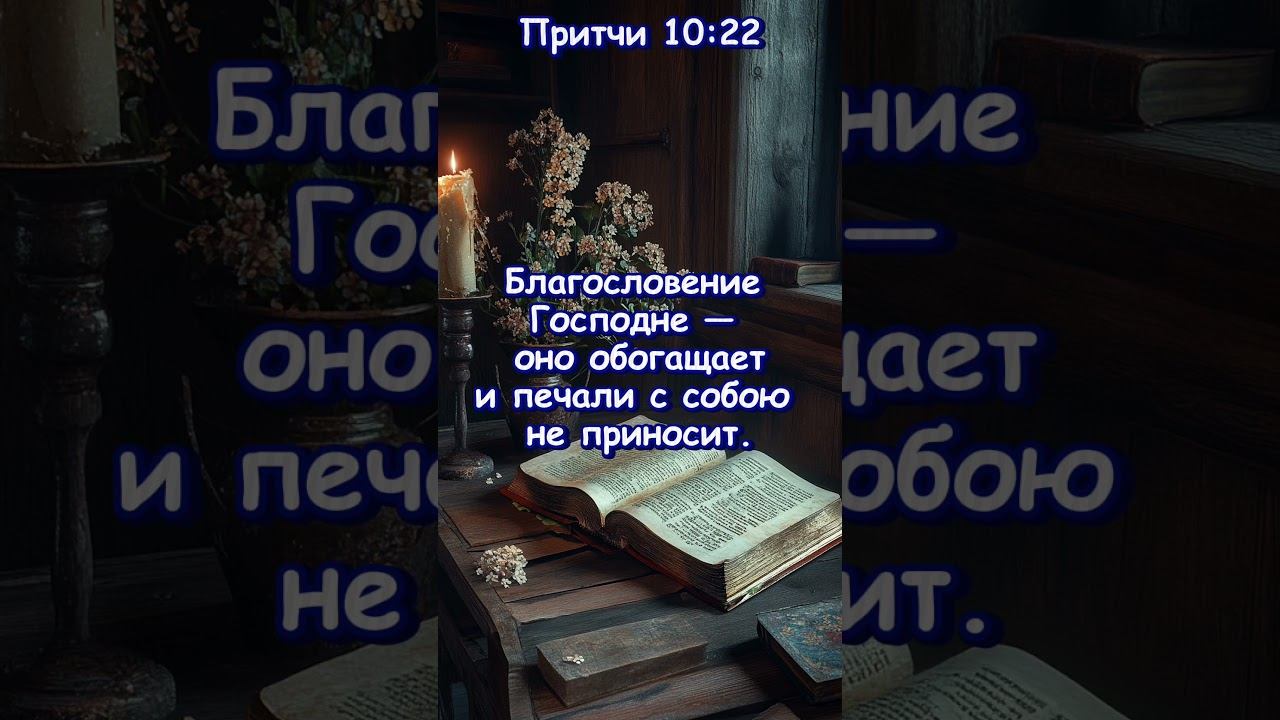 Притчи 10: 22 смотреть онлайн