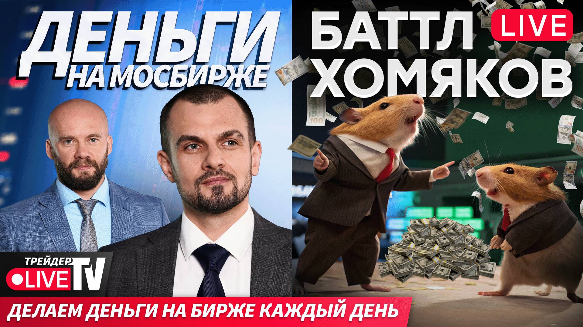 Баттл хомяков: кто заработает больше всех? | 26.09.25 | Live Трейдер ТВ смотреть онлайн