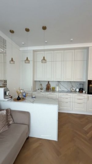 🔥 Кухня-гостиная 24 кв.м: все сделано с тонким вкусом и эстетикой!