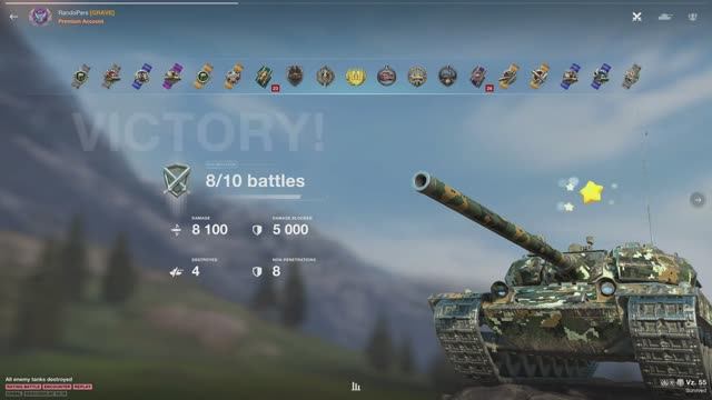 WoT Blitz • Tanks Blitz • Vz. 55, Chieftain 6, 60TP • WoT Blitz лучшие реплеи • танки блиц