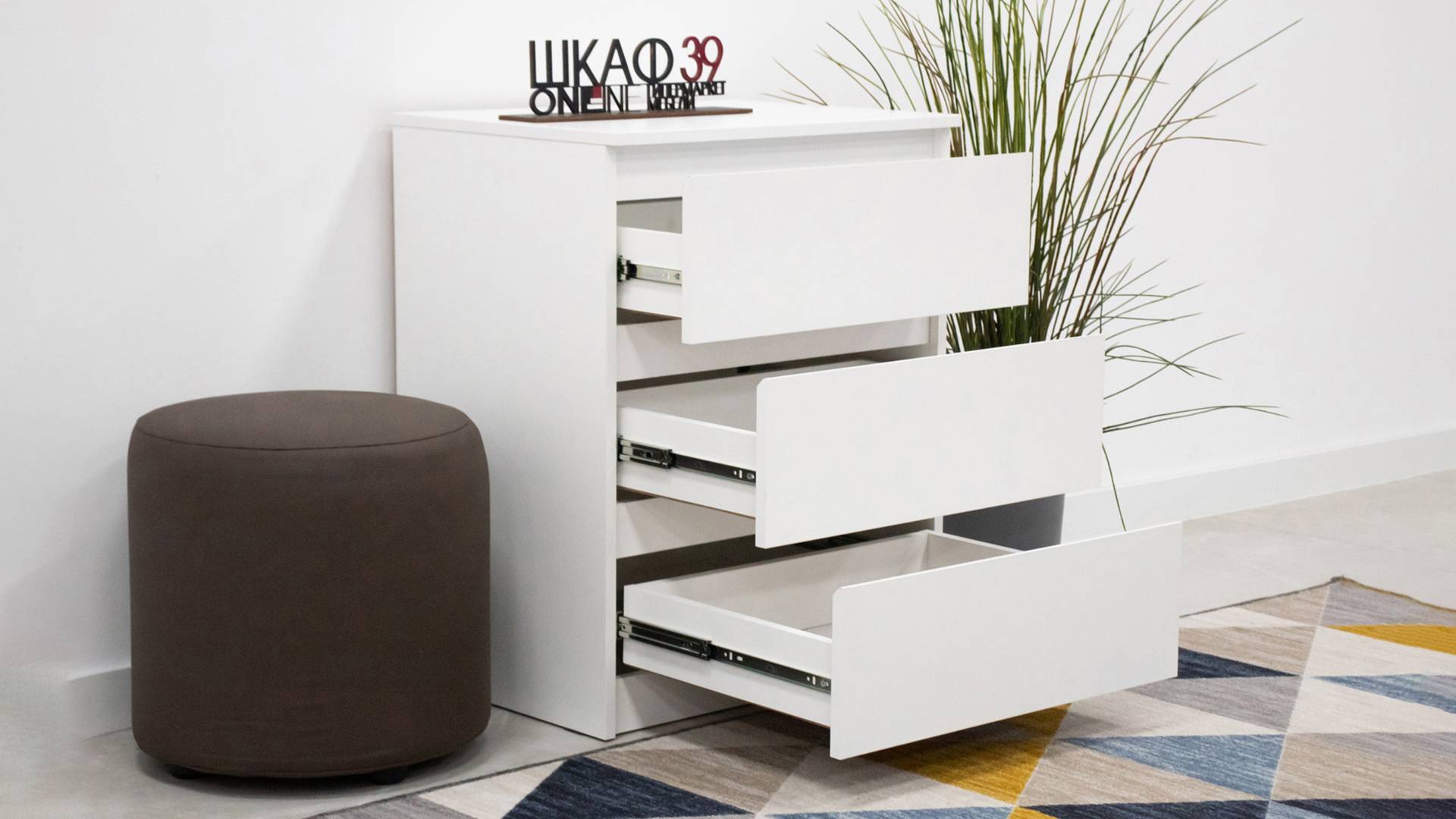 Симпл КМ-01 Комод Белый смотреть онлайн