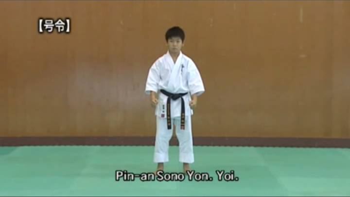 Пинан Соно Йон - Ката Карате Кёкусинкай (Kata Pinan Sono Yon - 平安四段) v.2 смотреть онлайн