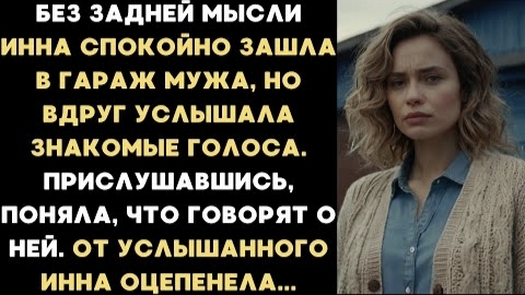 ИСТОРИИ ИЗ ЖИЗНИ/Инна зашла в гараж и услышала знакомые голоса, от слов которых она оцепенела