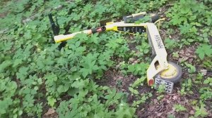 Брошенный электросамокат в измайловском парке.