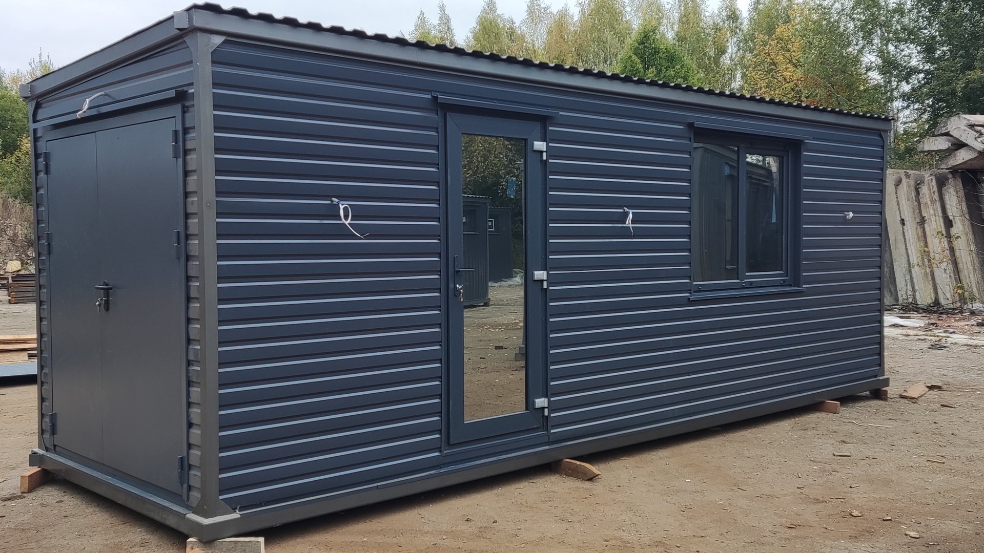 Дачный домик  вагончик для дачи бытовка блок контейнер металлический Люкс  7 метровый