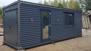 Дачный домик  вагончик для дачи бытовка блок контейнер металлический Люкс  7 метровый