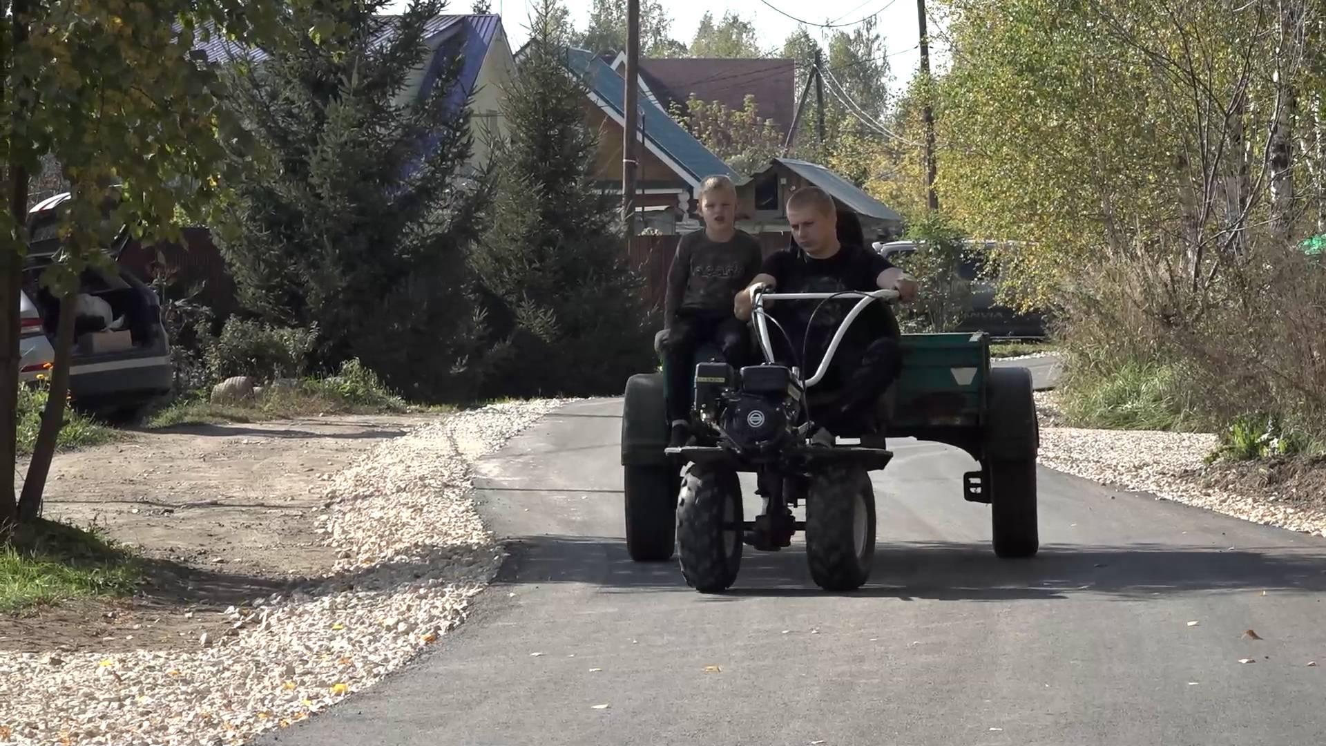 Завершение дорожных работ в Новопавловке смотреть онлайн