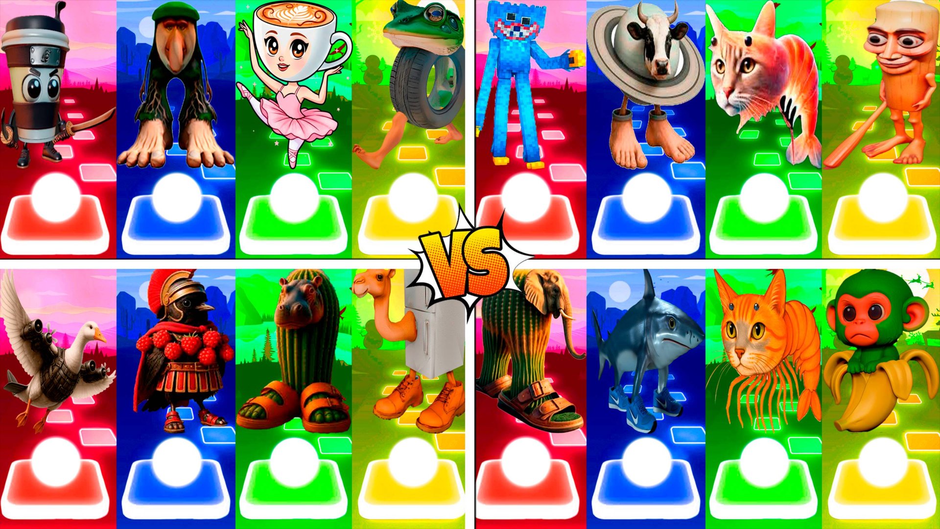 МЕГАМИКС КАПУЧИНО АССАСИНО 🆚 БРР БРР ПАТАПИМ 🆚 ДРУГИЕ БРЕЙНРОТ МЕМЫ | Tiles Hop №225-228 смотреть онлайн