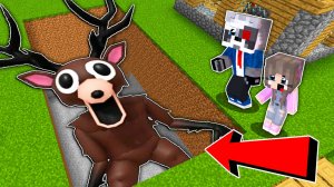 МЫ НАШЛИ ОГРОМНЫЙ СЕКРЕТ ОЛЕНЬ 99 НОЧЕЙ В ЛЕСУ в МАЙНКРАФТ ФИЛЬМ НУБ и ПРО MINECRAFT