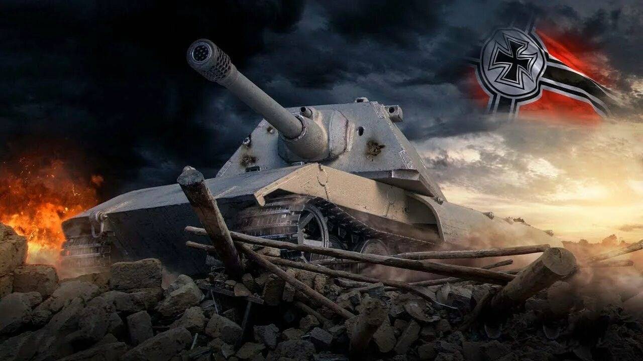 Мир танков. Натиск. Бой на Е-100. В конце жандарма не мог пробить))) смотреть онлайн