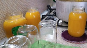 Тыквенный сок с апельсинами на зиму