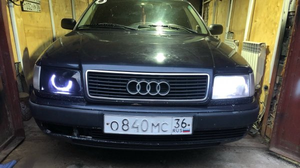 УСТАНОВКА BI-LED МОДУЛЕЙ НА AUDI 100 C4