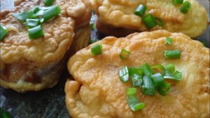 Жареные пирожки с картошкой «из батона». Выпечка на скорую руку.