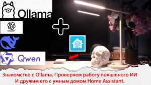 Знакомство с Ollama. Проверяем работу локального ИИ. И дружим его с умным домом Home Assistant.