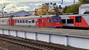 ЭТ2М 110 прибывает на Финлядский вокзал. Машинисту респект)