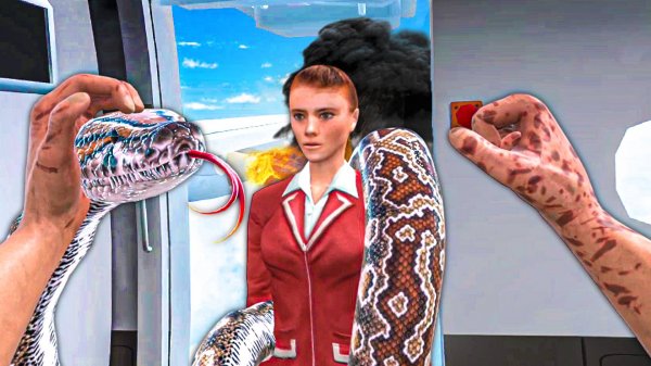 КРУШЕНИЕ САМОЛЕТА БОИНГ 737 СО ЗМЕЯМИ В VR - Newtons Playground VR