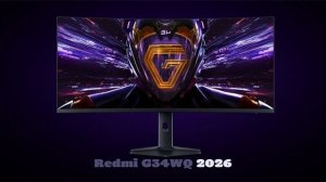 Xiaomi представила бюджетный игровой монитор Redmi G34WQ 2026 с частотой 180 Гц
