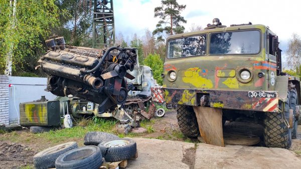 Новый танковый дизель в МАЗ 537 / Cтрашные последствия гидроудара