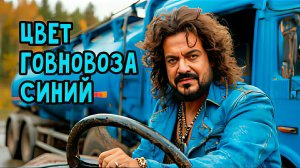 Цвет говновоза синий...