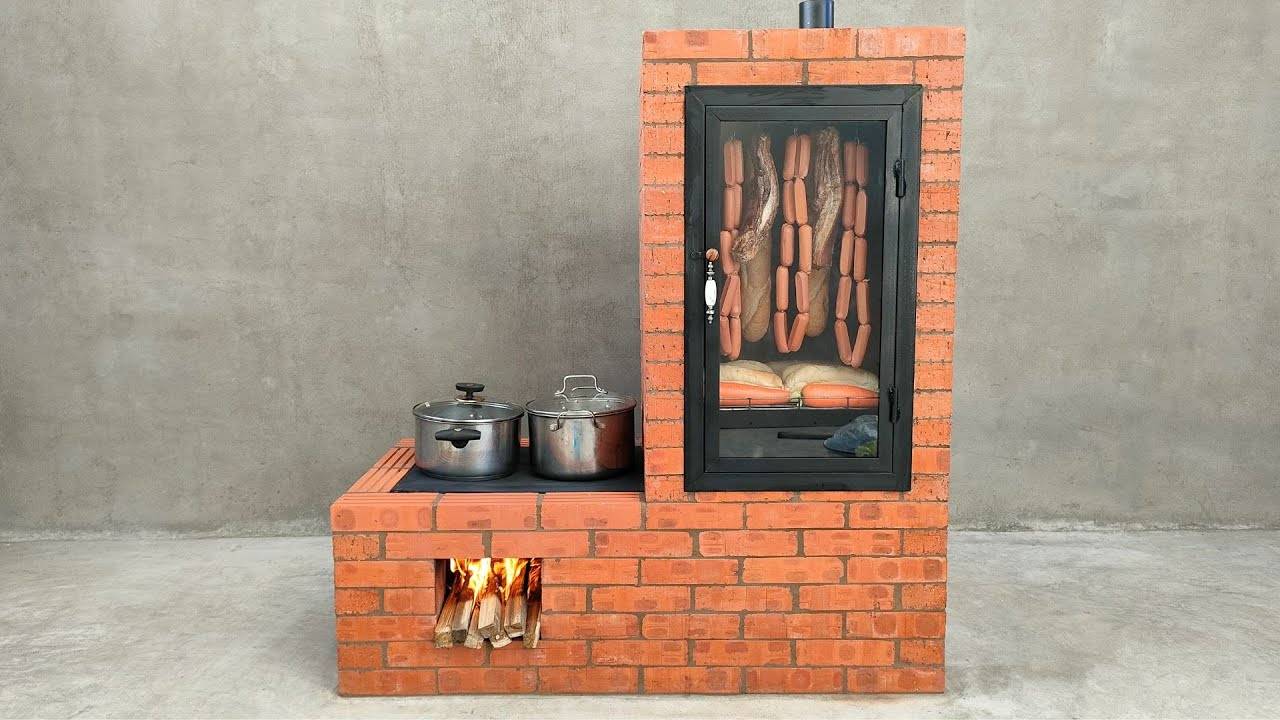 Самодельная чудо-печь: мастер-класс по созданию дровяной кулинарной коптильни. смотреть онлайн